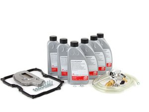 ES#2776507 - 09G398429AKT1 -  6 - Speed automatic transmission service kit - with Service Tool - Includes Febi trans fluid, filter, drain plug with new seal, a pan gasket and the Schwaben Trans. Service Tool for a complete service. - Assembled By ECS - Volkswagen