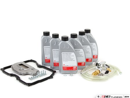ES#2776507 - 09G398429AKT1 -  6 - Speed automatic transmission service kit - with Service Tool - Includes Febi trans fluid, filter, drain plug with new seal, a pan gasket and the Schwaben Trans. Service Tool for a complete service. - Assembled By ECS - Volkswagen