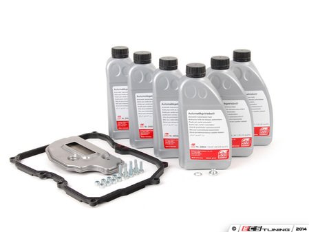 ES#2776707 - 09G398429AKT2 - 6 - Speed automatic transmission service kit - without Service Tool - Includes Febi trans fluid, filter, drain plug with new seal and a pan gasket for a complete service. - Assembled By ECS - Audi Volkswagen