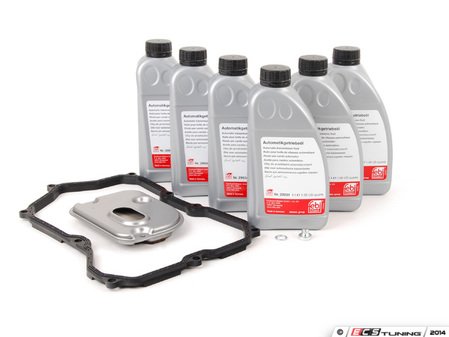 ES#2707677 - 09M325429 - 6-Speed Automatic Transmission Service Kit - Without Service Tool - Save time and money with a transmission service kit from ECS. Includes Febi trans fluid, filter, and a pan gasket from OE suppliers. - Assembled By ECS - Volkswagen
