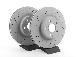 ES#2618382 - 2304210812KT1 - Front Brake Rotors - Pair - Includes left and right front brake rotors - Genuine Mercedes Benz - Mercedes Benz