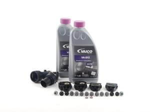 ES#2765564 - 1J0806157FKT2 -  Radiator Installation Kit with radiator mounts, couplers, hardware, a/c seals and coolant - When replacing or reinstalling your radiator do not reuse your old, worn radiator mounts. - Assembled By ECS - Volkswagen