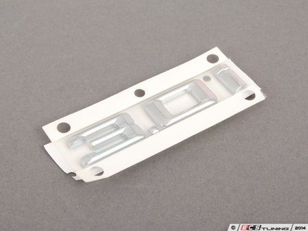 ES#79236 - 51147008538 - 3.0i Emblem - Driver Side (Left) - Stick on emblem - Genuine BMW - BMW