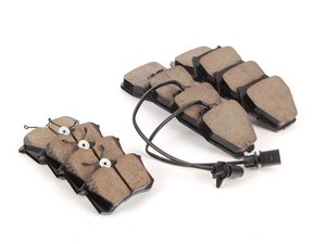 ES#2587779 - OEFRKT1 - Front & Rear Euro Ceramic Brake Pad Kit - Ceramic composite developed to meet low dust & noise requirements, includes front and rear pads - Akebono - Audi