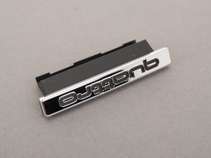 ES#451521 - 8K08537362ZZ - "Quattro" Grille Emblem - Chrome - Replacement badge for the front grille - Genuine Volkswagen Audi - Audi