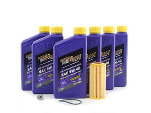 ES#2777830 - 06L115562KT5 - Oil Service Kit - Includes Genuine oil filter and Royal Purple performance 5W-40 Synthetic engine oil - Assembled By ECS - Volkswagen