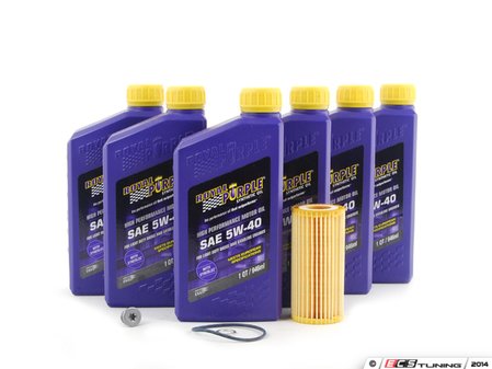 ES#2777830 - 06L115562KT5 - Oil Service Kit - Includes Genuine oil filter and Royal Purple performance 5W-40 Synthetic engine oil - Assembled By ECS - Volkswagen