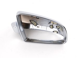 ES#438546 - 8E0857508D3Q7 - Mirror Cap - Aluminum - Right - Replace your damaged caps with sporty, brushed aluminum caps - Genuine Volkswagen Audi - Audi
