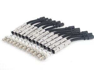 ES#2765414 - 0041595003KT6 - Ignition Service Kit - Without Coil Packs - Includes Twelve (12) Bosch Spark Plugs and Twelve (12) Prenco Ignition Coil Wires - Assembled By ECS - Mercedes Benz