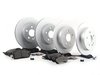 ES#2762541 - 1634230112KT13 - Front & Rear Brake Service Kit - Featuring Meyle Rotors And Pads - Assembled By ECS - Mercedes Benz