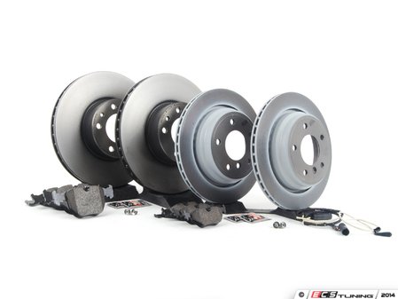 ES#2586935 - 34116757746KT1 - Front & Rear Brake Service Kit - Featuring Brembo brake rotors and ECS DD23 ceramic pads. - Assembled By ECS - BMW
