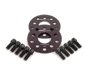 ECS Wheel Spacer & Bolt Kit - 6mm With Black Ball Seat Bolts