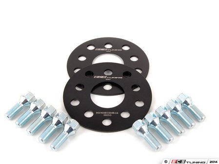 ES#2568226 - ECS10153KTWBC -  ECS Wheel Spacer & Bolt Kit - 4mm With Conical Seat Bolts - Includes everything you need to install spacers on two wheels - ECS - Audi Volkswagen