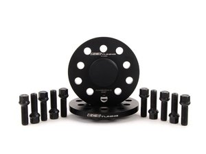 ES#2748276 - ECS10156KTWBKT - ECS Wheel Spacer And Bolt Kit - 12.5mm With Black Ball Seat Bolts - Comes with everything you need to install spacers on two wheels - ECS - Audi Volkswagen