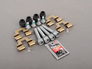 ES#2772159 - 1K0698451LKT2 -  Rear Pad and Rotor installation kit - Without Guide Pins - Everything you need for a rear pad and rotor service - Genuine Volkswagen Audi - Volkswagen