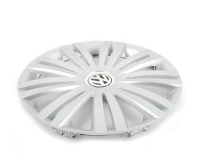 ES#2640140 - 561601147A8Z8 - Hub Cap - Brilliant Chrome - Used with 16" steel wheels - Genuine Volkswagen Audi - Volkswagen