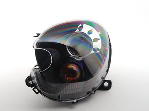 ES#2578780 - 63129808271 - Bi-Xenon Black Headlight Assembly - Left - Replace your cracked or broken headlight housing : Adaptive - Genuine MINI - MINI