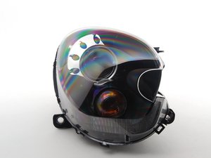 ES#2530948 - 63129808272 - Bi-Xenon Black Headlight Assembly - Right - Replace your cracked or broken headlight housing : Adaptive - Genuine MINI - MINI