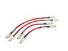 ES#2748075 - D2A8SSBLKKT - Front & Rear Exact-Fit Stainless Steel Brake Lines - Kit - Complete set of DOT-compliant lines for an improved pedal feel - ECS - Audi