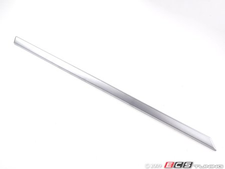 ES#104251 - 51422695579 - Matte Chrome Rear Door Trim Insert - Left - Found at the top of the door panel - Genuine BMW - BMW