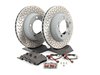 ES#2594727 - 98661236500ROEKT - Rear Brake Service Kit - Featuring Sebro rotors and Textar brake pads - Assembled By ECS - Porsche