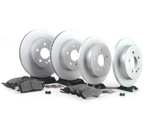 ES#2762540 - 1634230112KT12 - Front & Rear Brake Service Kit - Featuring Meyle Rotors And Pads - Assembled By ECS - Mercedes Benz