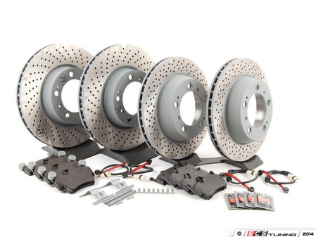ES#2776702 - 99735193906OEKT - Front & Rear Brake Service Kit - Featuring Sebro rotors and Textar brake pads - Assembled By ECS - Porsche