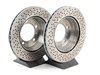 ES#2594727 - 98661236500ROEKT - Rear Brake Service Kit - Featuring Sebro rotors and Textar brake pads - Assembled By ECS - Porsche