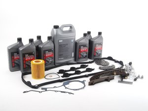 ES#2597202 - 11311432176KT4 - Timing Chain Kit - Everything needed to get the job done using genuine BMW components. Includes coolant, oil and a filter - Genuine BMW - BMW