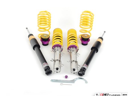 ES#2092081 - 10280061 - KW V1 Series Coilover Kit - Fixed Damping - Height adjustable from 1.4" to 2.5" (front) and 1.4" to 2.5" (rear) - KW Suspension - Volkswagen