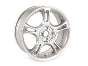 ES#65055 - 36116777972 - R95 JCW Star Spoke Wheel 18" (4x100) Silver - Priced Each - (NO LONGER AVAILABLE) - 18 X 7J ET:52 - Genuine MINI - 