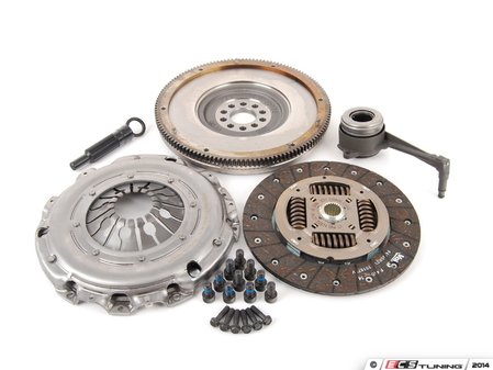 ES#2730863 - 52405616 - Clutch Kit - Single Mass Flywheel - Includes clutch disc, pressure plate, solid flywheel, throw-out bearing, & flywheel mounting hardware. - Valeo - Volkswagen