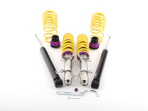 ES#2092248 - 15280061 - KW V2 Series Coilover Kit - Adjustable Damping - Height adjustable from 1.4" to 2.5" (front) and 1.4" to 2.5" (rear) - KW Suspension - Volkswagen
