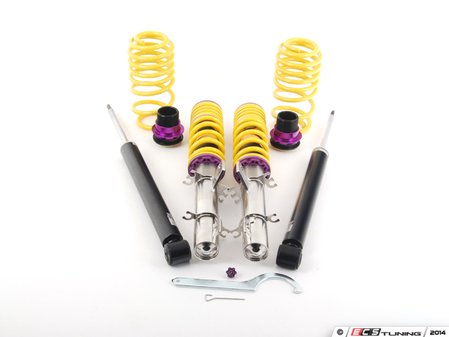 ES#2092248 - 15280061 - KW V2 Series Coilover Kit - Adjustable Damping - Height adjustable from 1.4" to 2.5" (front) and 1.4" to 2.5" (rear) - KW Suspension - Volkswagen