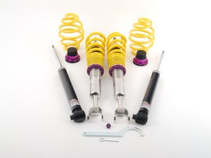 ES#2092235 - 15280011 - KW V2 Series Coilover Kit - Adjustable Dampening  - Variant 2 coilovers offer sport handling with adjustable rebound dampening - KW Suspension - Volkswagen