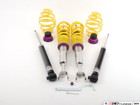 ES#2092235 - 15280011 - KW V2 Series Coilover Kit - Adjustable Dampening  - Variant 2 coilovers offer sport handling with adjustable rebound dampening - KW Suspension - Volkswagen