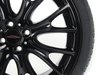 ES#250387 - 36110442361 - R113 JCW LM Rad Cross Spoke Wheel 18" (4x100) Gloss Black - Set Of Four With Tires - (NO LONGER AVAILABLE) - JCW Ronal wheels featured with Pirelli P Zero RF Summer tires - Genuine MINI - 