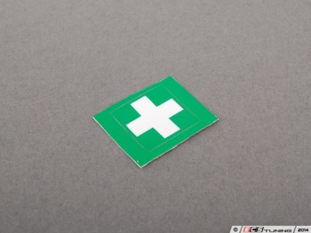 ES#111997 - 51437062935 - First Aid Label - Warning sticker for first aid or warning triangle - Genuine MINI - MINI