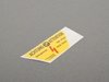 ES#184803 - 71212122014 - High voltage label - Sticker that warns of high voltage areas - Genuine BMW - BMW