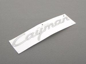 ES#1475253 - 98755923901 - Cayman Logo - Satin Aluminum - Logo that appears on the rear deck lid on most "S Models"  - Genuine Porsche - Porsche