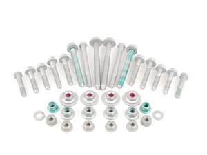 ES#2678037 - N10286110KT - Complete Front Control Arm Hardware Kit - Includes all hardware for front upper and lower control arms for ease of service - Assembled By ECS - Audi