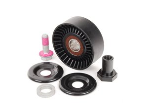 ES#2784686 - 99710211700 - Belt Tensioner Roller - Priced Each - Located on the front of the engine between the alternator pulley and the upper deflection pulley - Original Equipment Supplier - Porsche