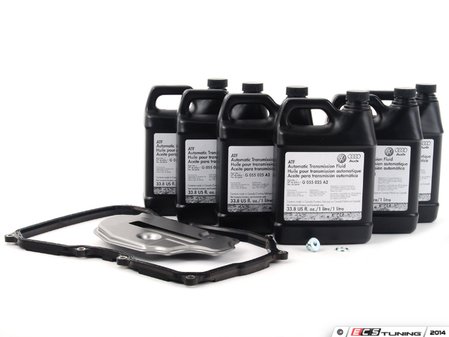 ES#2681168 - 09G325429KT -  Genuine 6-Speed Automatic Transmission Service Kit - Without Service Tool - Includes genuine OEM fluid, filter, drain plug with new seal and a pan gasket for a complete service. - Genuine Volkswagen Audi - Audi Volkswagen