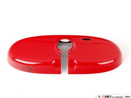 ES#2702486 - 51162339376 - Chili Red Cover Rearview Mirror - Part of the Ray Line neon or JCW color series - manual dip - Genuine MINI - MINI
