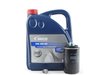 ES#2784779 - TSI20TBSOEMKT1 -  Oil Service Kit - Includes Vaico oil, filter, and drain plug - Assembled By ECS - Audi Volkswagen