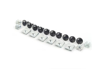 ES#2765513 - N90775001KT7 - Belly Pan Installation Hardware Kit - Includes 10 clips and screws - Assembled By ECS - Volkswagen