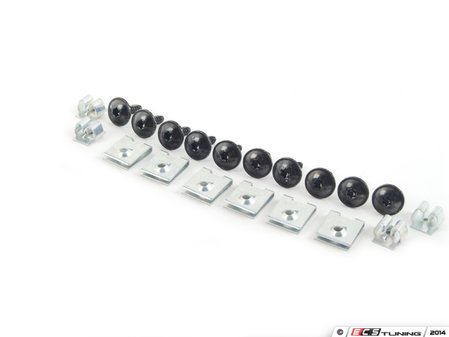 ES#2765513 - N90775001KT7 - Belly Pan Installation Hardware Kit - Includes 10 clips and screws - Assembled By ECS - Volkswagen