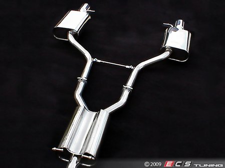 ES#5464 - FE100018 - Stealth Cat-Back Exhaust System - 2.5" Fully Polished - (NO LONGER AVAILABLE) - Dual 3" rolled edge polished tips - APR - 