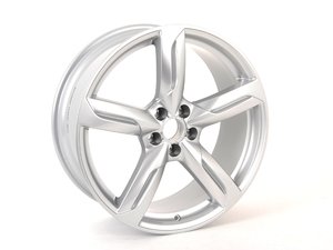 ES#2960508 - 8R0601025ATkt - 20" Twist 5-Spoke Wheels - Set Of Four - 20"x8.5" ET33 5x112 Silver - Genuine Volkswagen Audi - Audi