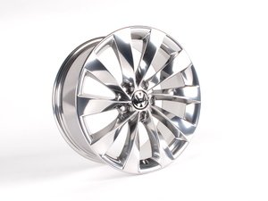 ES#1892003 - 3C8601025D3AJ - 18" Interlagos Wheel - Set Of Four - 18x8 ET41 5x112 alloys in brushed aluminum - Genuine Volkswagen Audi - Volkswagen